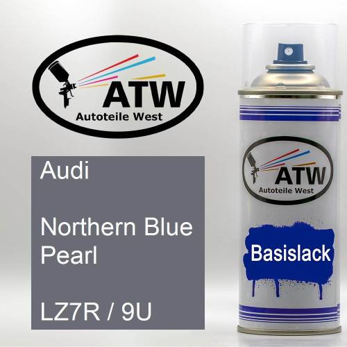 Audi, Northern Blue Pearl, LZ7R / 9U: 400ml Sprühdose, von ATW Autoteile West.